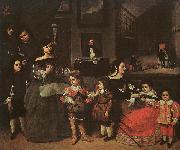 Juan Bautista Martinez del Mazo The Artist's Family oil painting